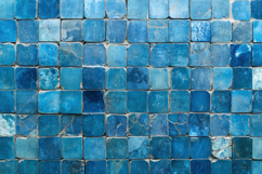 Blue Mosaic Tiles Background Wallpaper Product Image 1