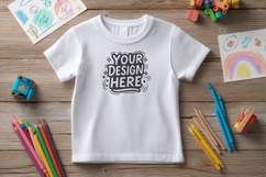 T-Shirt Mockup School Pencil PSD JPG Product Image 1