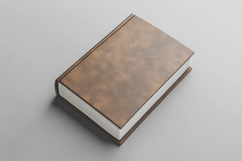 Brown Book with Grey Background Wallpaper Product Image 1
