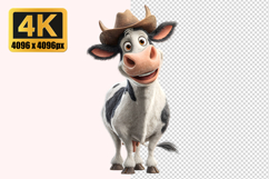 Wearing a Brown Cowboy Hat Transparent PNG Product Image 1