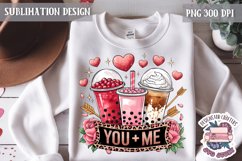 Valentine Quote Symbol Love Sublimation Design PNG Heart Product Image 1