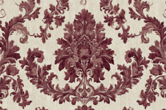Red White Damask Pattern Background Product Image 1