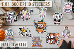 Halloween sticker Kawaii PNG pastel holographic foil Product Image 1