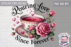 Valentine Quote Symbol Love Sublimation Design PNG Heart Product Image 1