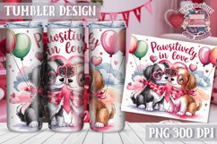 Sublimation Tumbler WRAP Love Design Quote Watercolor Animal Product Image 1