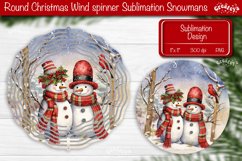 Christmas wind spinner Sublimation Retro Christmas Decor Product Image 1