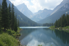 Lake With Forest background Product Image 1
