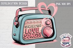 Valentine Quote Symbol Love Sublimation Design PNG Heart Product Image 1