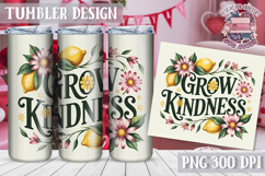 Sublimation Tumbler WRAP Vintage Quote Flowers Motivational Product Image 1