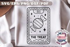 Halloween Tarot Card black and white SVG Design Quotes PNG Product Image 1