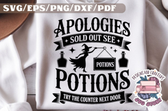 Halloween Witch Quote black and white SVG Funny PNG Sarcasm Product Image 1