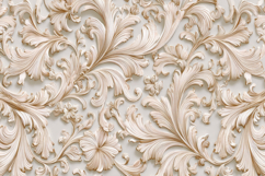 White Floral Pattern Background Product Image 1