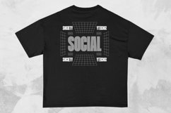 Social Streetwear Typography T-shirt Design Product Image 1