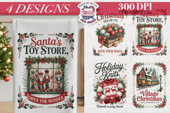 Christmas Vintage Quote Clipart PNG Sublimation 4 Design Product Image 1