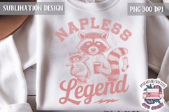 Mom Life Quote Sublimation Design PNG Clipart Funny Raccoon Product Image 1
