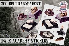 Gothic sticker sheet Magic Scrapbook PNG Spells Witch Product Image 1