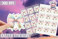 Easter Bow sticker Cute Coquette Love PNG Funny Bows Product Image 1