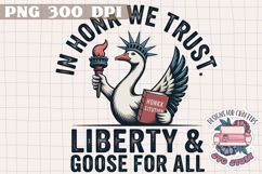 Retro Goose 4th of July PNG Sublimation - Independence Day Product Image 1