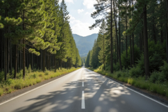 Road With Forest Background Product Image 1