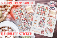 Handmade Crafter sticker flowers Love Patchwork Sewing Knit Product Image 1