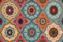 Colorful Mandala Pattern Background Product Image 1
