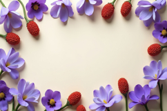 Purple Flowers Background Wallpaper Product Image 1