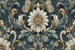 Ornamental Floral Pattern Background Wallpaper Product Image 1
