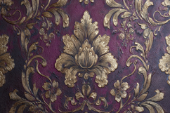Baroque Style Damask Background Wallpaper Product Image 1