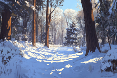 Snowy Background Wallpaper Product Image 1