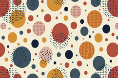 Colorful Circles and Polka Dots Background Wallpaper Product Image 1