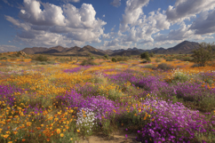 Colorful Flower With Mountain Background Product Image 1