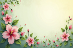 Pink Floral Background Wallpaper Product Image 1