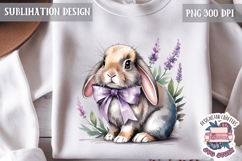 Cute Bunny and Lamb Spring Sublimation Design PNG Easter Product Image 1