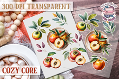 Cozy Core sheet Scrapbook PNG Love Aesthetic Warm Minimalism Product Image 1
