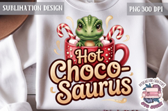 Christmas Dinosaur Funny Quote Sublimation design Tshirt Product Image 1