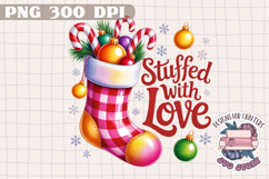Christmas Quote Sublimation design Winter Pink Buffalo Plaid Product Image 1