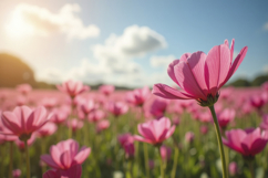Cosmos Flowers Background Wallpaper Product Image 1