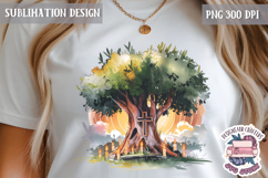 Easter Sublimation Quote Design PNG Religious Jesus Product Image 1
