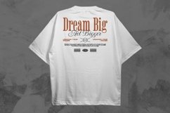 Dream Big Typography Streetwear T-shirt Design Product Image 1