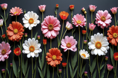 Artificial Flowers Background Wallpaper Product Image 1