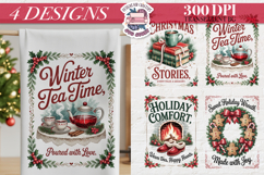 Christmas Vintage Quote Clipart PNG Sublimation 4 Design Product Image 1