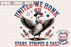 Retro Goose 4th of July PNG Sublimation - Independence Day Product Image 1