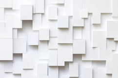 Abstract 3D White Geometric Pattern Background Wallpaper Product Image 1