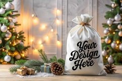 Christmas Santa Sack Mockup - Christmas Template JPG File Product Image 1