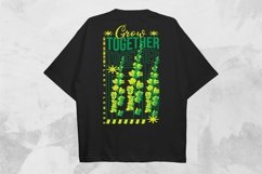 Grow Together Streetwear PNG T-shirt Design Product Image 1