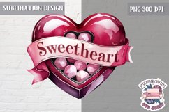 Valentine Quote Symbol Love Sublimation Design PNG Heart Product Image 1