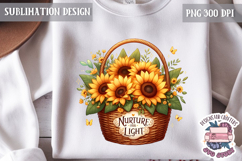 Spring Flower Sunflower Sublimation PNG Motivation Quote Product Image 1