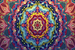 Colorful Mandala Background Wallpaper Product Image 1