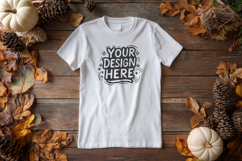 T-Shirt Mockup Coffee Cup PSD JPG Product Image 1