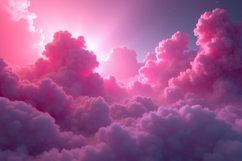 Pink Fluffy Clouds Background Product Image 1